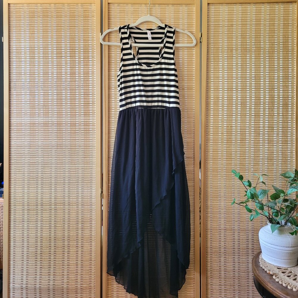 XHILARATION Stripped Front-Back Dress